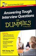 Answering Tough Interview Questions For Dummies Cover des Buches Answering Tough Interview Questions For Dummies (ISBN: 9781118679944)