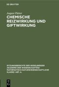 Chemische Reizwirkung und Giftwirkung Cover des Buches Chemische Reizwirkung und Giftwirkung (ISBN: 9783111718071)