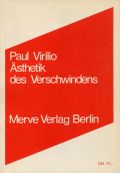 Ästhetik des Verschwindens Cover des Buches Ästhetik des Verschwindens (ISBN: 9783883960524)