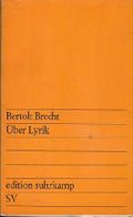 Über Lyrik Cover des Buches Über Lyrik (ISBN: B0000BGSZ9)