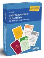 Selbstakzeptanz-Schatzkiste für Therapie und Beratung: 120 Karten mit 20-seitigem Booklet in stabiler Box, Kartenformat 5,9 x 9,2 cm (Beltz Therapiekarten) Cover des Buches Selbstakzeptanz-Schatzkiste für Therapie und Beratung: 120 Karten mit 20-seitigem Booklet in stabiler Box, Kartenformat 5,9 x 9,2 cm (Beltz Therapiekarten) (ISBN: 4019172100889)