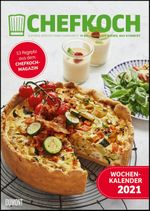 Chefkoch Wochenkalender 2021 – Küchen-Kalender – mit Notizfeld – pro Woche 1 Rezept – Format DIN A4 – Spiralbindung Cover des Buches Chefkoch Wochenkalender 2021 – Küchen-Kalender – mit Notizfeld – pro Woche 1 Rezept – Format DIN A4 – Spiralbindung (ISBN: 4250809647265)