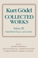 Collected Works (Volume III): Unpublished Essays and Lectures (Collected Works (Oxford)) Cover des Buches Collected Works (Volume III): Unpublished Essays and Lectures (Collected Works (Oxford)) (ISBN: 9780195147223)