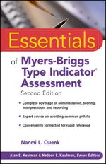 Essentials of Myers-Briggs Type Indicator Assessment Cover des Buches Essentials of Myers-Briggs Type Indicator Assessment (ISBN: 0470343907)