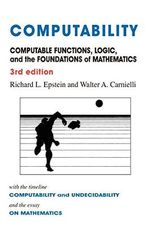 Computability: Computable Functions, Logic, and the Foundations of Mathematics Cover des Buches Computability: Computable Functions, Logic, and the Foundations of Mathematics (ISBN: 9780981550725)