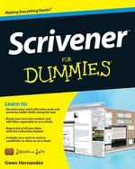 Scrivener for Dummies Cover des Buches Scrivener for Dummies (ISBN: 9781118312476)