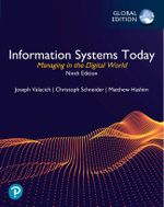 Information Systems Today: Managing in the Digital World, Global Edition Cover des Buches Information Systems Today: Managing in the Digital World, Global Edition (ISBN: 9781292438115)