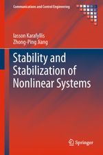 Stability and Stabilization of Nonlinear Systems Cover des Buches Stability and Stabilization of Nonlinear Systems (ISBN: 9781447126478)