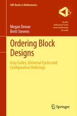 Ordering Block Designs Cover des Buches Ordering Block Designs (ISBN: 9781493901654)