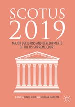 SCOTUS 2019 Cover des Buches SCOTUS 2019 (ISBN: 9783030299552)