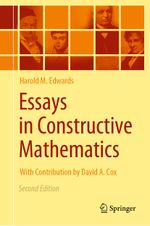 Essays in Constructive Mathematics Cover des Buches Essays in Constructive Mathematics (ISBN: 9783030985578)