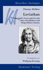 Thomas Hobbes: Leviathan Cover des Buches Thomas Hobbes: Leviathan (ISBN: 9783050044460)