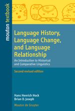 Language History, Language Change, and Language Relationship Cover des Buches Language History, Language Change, and Language Relationship (ISBN: 9783110218428)