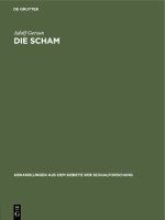 Die Scham Cover des Buches Die Scham (ISBN: 9783111414140)