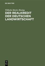 Der Realkredit der deutschen Landwirtschaft Cover des Buches Der Realkredit der deutschen Landwirtschaft (ISBN: 9783111476964)