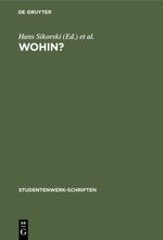 Wohin? Cover des Buches Wohin? (ISBN: 9783111556567)