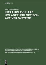 Intramolekulare Umlagerung optisch-aktiver Systeme Cover des Buches Intramolekulare Umlagerung optisch-aktiver Systeme (ISBN: 9783111559254)