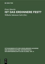 Ist das Erdinnere fest? Cover des Buches Ist das Erdinnere fest? (ISBN: 9783111667560)