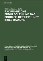 Radium-reiche Erdölsolen und das Problem der Herkunft ihres Radiums Cover des Buches Radium-reiche Erdölsolen und das Problem der Herkunft ihres Radiums (ISBN: 9783111698861)
