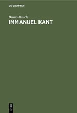 Immanuel Kant Cover des Buches Immanuel Kant (ISBN: 9783112386903)