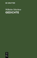 Gedichte Cover des Buches Gedichte (ISBN: 9783112404805)