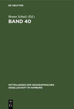Band 40 Cover des Buches Band 40 (ISBN: 9783112412442)