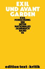Exil und Avantgarden Cover des Buches Exil und Avantgarden (ISBN: 9783112422823)