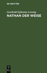Nathan der Weise Cover des Buches Nathan der Weise (ISBN: 9783112425541)