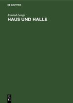 Haus und Halle Cover des Buches Haus und Halle (ISBN: 9783112452783)