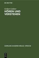Hören und Verstehen Cover des Buches Hören und Verstehen (ISBN: 9783112473900)