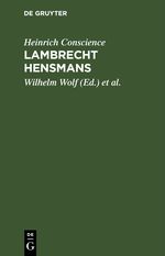 Lambrecht Hensmans Cover des Buches Lambrecht Hensmans (ISBN: 9783112514122)