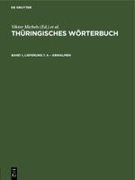 A – abwalmen Cover des Buches A – abwalmen (ISBN: 9783112615850)
