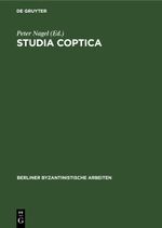 Studia Coptica Cover des Buches Studia Coptica (ISBN: 9783112621080)