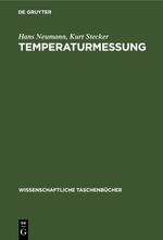 Temperaturmessung Cover des Buches Temperaturmessung (ISBN: 9783112644157)