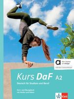 Kurs DaF A2 - Hybride Ausgabe allango: Deutsch für Studium und Beruf. Kurs- und Übungsbuch mit Audios und Videos inklusive Lizenzschlüssel allango (24 Monate) Cover des Buches Kurs DaF A2 - Hybride Ausgabe allango: Deutsch für Studium und Beruf. Kurs- und Übungsbuch mit Audios und Videos inklusive Lizenzschlüssel allango (24 Monate) (ISBN: 9783126768405)