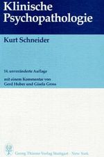 Klinische Psychopathologie Cover des Buches Klinische Psychopathologie (ISBN: 9783133982146)