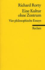 Eine Kultur ohne Zentrum Cover des Buches Eine Kultur ohne Zentrum (ISBN: 9783150089361)