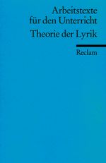 Theorie der Lyrik Cover des Buches Theorie der Lyrik (ISBN: 9783150095942)