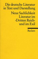 Die deutsche Literatur. Ein Abriss in Text und Darstellung Cover des Buches Die deutsche Literatur. Ein Abriss in Text und Darstellung (ISBN: 9783150096574)