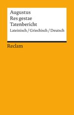 Res gestae /Tatenbericht Cover des Buches Res gestae /Tatenbericht (ISBN: 9783150097731)