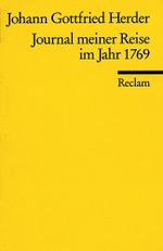 Journal meiner Reise im Jahr 1769 Cover des Buches Journal meiner Reise im Jahr 1769 (ISBN: 9783150097939)