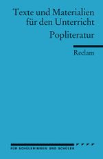 Popliteratur Cover des Buches Popliteratur (ISBN: 9783150150535)