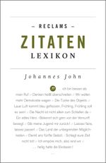Reclams Zitaten-Lexikon Cover des Buches Reclams Zitaten-Lexikon (ISBN: 9783150191941)