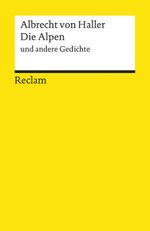 Die Alpen und andere Gedichte Cover des Buches Die Alpen und andere Gedichte (ISBN: 9783150194942)