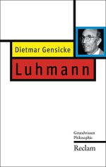 Luhmann Cover des Buches Luhmann (ISBN: 9783150203217)