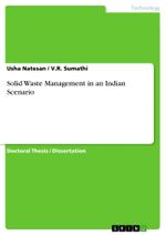 Solid Waste Management in an Indian Scenario Cover des Buches Solid Waste Management in an Indian Scenario (ISBN: 9783346361028)