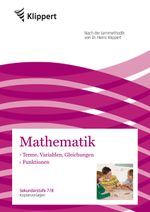 Terme, Variablen, Gleichungen - Funktionen Cover des Buches Terme, Variablen, Gleichungen - Funktionen (ISBN: 9783403092186)