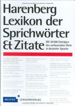 Harenberg Lexikon der Sprichwörter & Zitate Cover des Buches Harenberg Lexikon der Sprichwörter & Zitate (ISBN: 9783411761227)