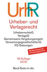Urheber- und Verlagsrecht Cover des Buches Urheber- und Verlagsrecht (ISBN: 9783423055383)