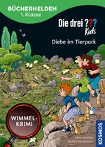 Die drei ??? Kids, Bücherhelden 1. Klasse, Diebe im Tierpark Cover des Buches Die drei ??? Kids, Bücherhelden 1. Klasse, Diebe im Tierpark (ISBN: 9783440180747)